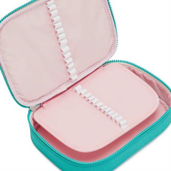 Plecaki Kipling 100 Pens Modne Case Turkusowe | PL 1334HA